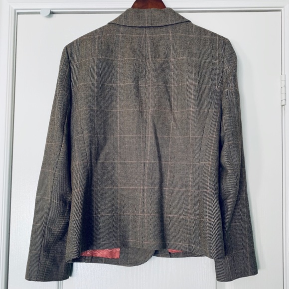 100% WOOL CONRAD C TWEED BLAZER - Picture 7 of 8